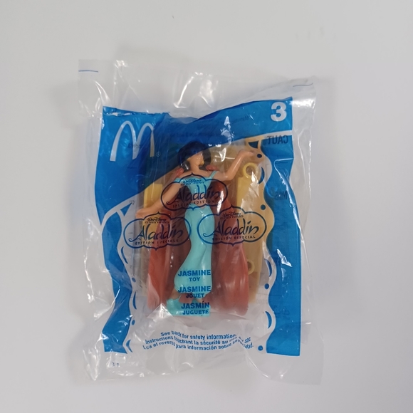 MCDONALD HAPPY MEAL 04 Disney Aladdin Toys #3 Jasmine Toy NEW In Package - Picture 7 of 7